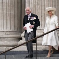 El Príncipe Carlos y Camilla Parker en el Servicio de Acción de Gracias por el Jubileo de Platino