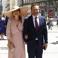 Juan Peña y Sonia González en la boda de Vania Millán y Julián Bayón