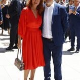 Carlos Sobera y Patricia Santamarina en la boda de Vania Millán y Julián Bayón