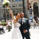 Vania Millán y Julián Bayón el día de su boda