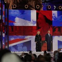 El Príncipe Carlos y Camilla Parker en el concierto del Jubileo de Platino