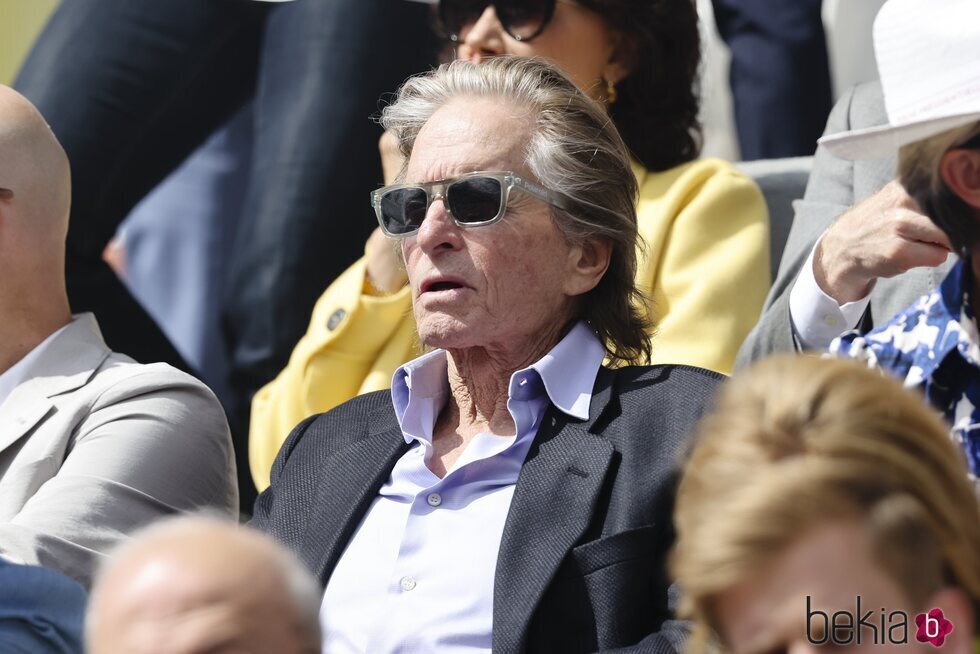 Michael Douglas en la final de Roland Garros 2022