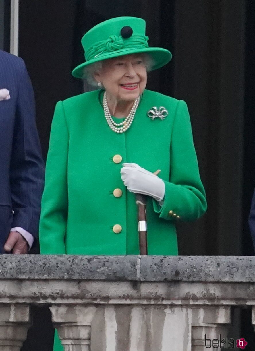 La Reina Isabel en el final de los actos por el Jubileo de Platino