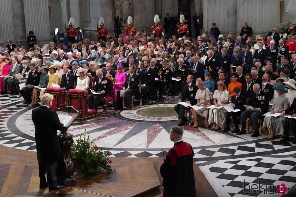 La Familia Real Británica en el Servicio de Acción de Gracias por el Jubileo de Platino