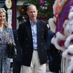 El Príncipe Eduardo y Sophie de Wessex en su visita a Belfast por el Jubileo de Platino