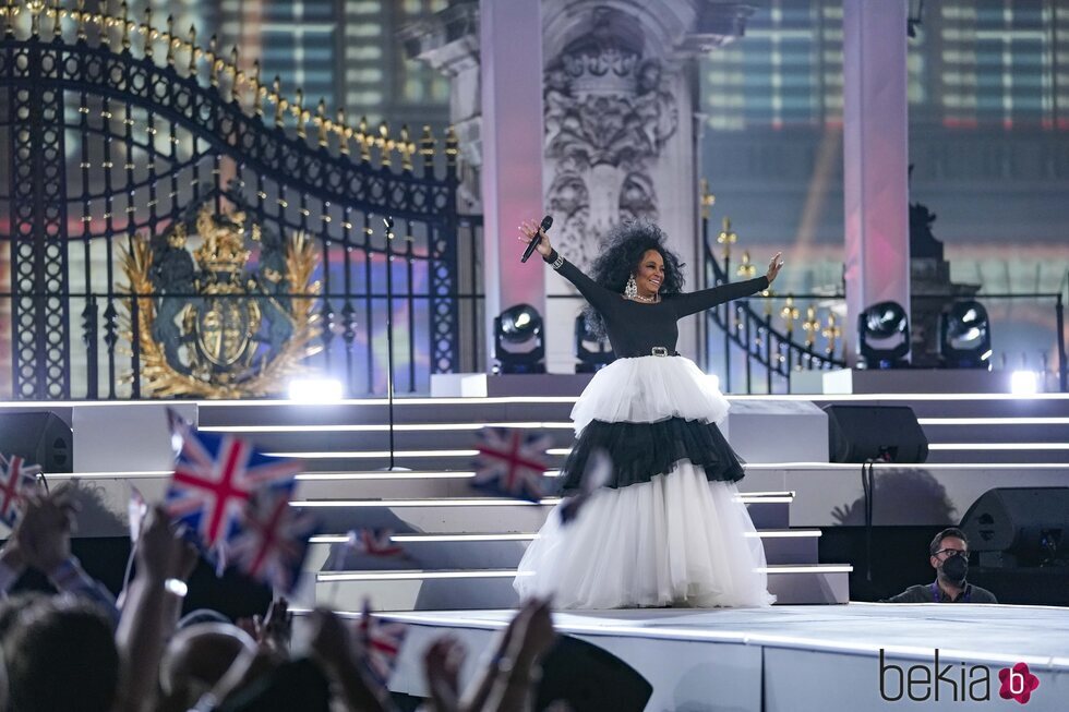 Diana Ross en el Concierto del Jubileo de Platino