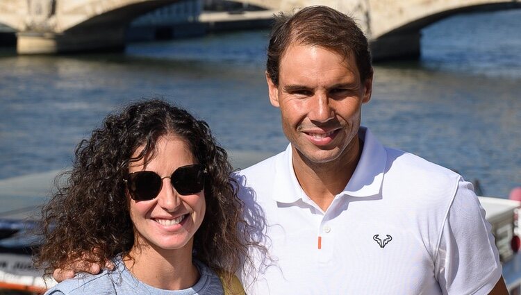 Rafa Nadal, con su mujer Xisca Perelló tras ganar el torneo Roland Garros 2022