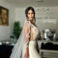 Fani Carbajo vestida de novia