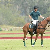 El Príncipe Harry jugando al polo tras su regreso de Reino Unido