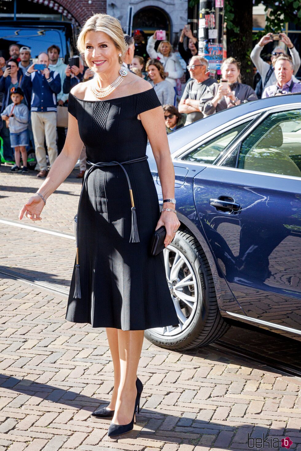 Máxima de Holanda en una cena en Grote Kerk por la visita oficial de Federico y Mary de Dinamarca a Holanda