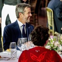 Federico de Dinamarca y Máxima de Holanda en una cena en Grote Kerk