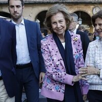 La Reina Sofía y Silvia de Suecia, muy cómplices en la Plaza Mayor de Salamanca