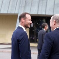 Haakon de Noruega y Alberto y Charlene de Mónaco, muy cómplices en la inauguración de una exposición en Oslo