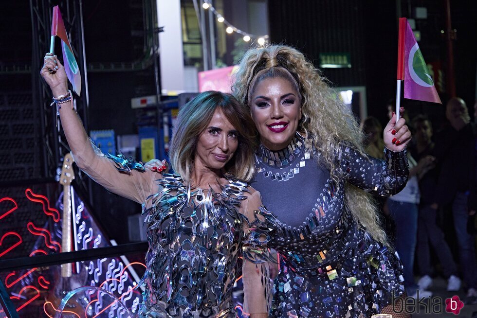 María Patiño y Rebeca Pous en el primer concierto del 'Sálvame Mediafest'