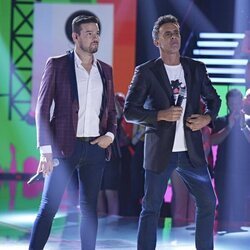 Raúl y Alonso Caparrós en el primer concierto del 'Sálvame Mediafest'