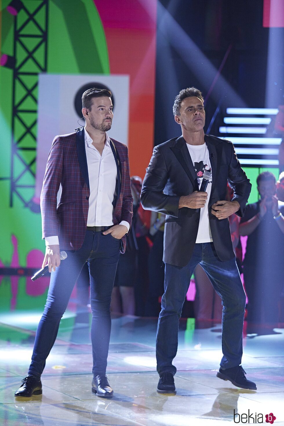 Raúl y Alonso Caparrós en el primer concierto del 'Sálvame Mediafest'