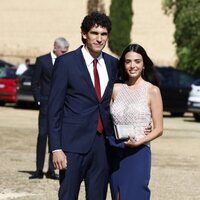 Jesús Vallejo y su mujer en la boda de Dani Carvajal y Daphne Cañizares