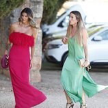 Laura Matamoros y Marta Castro en la boda de Dani Carvajal y Daphne Cañizares