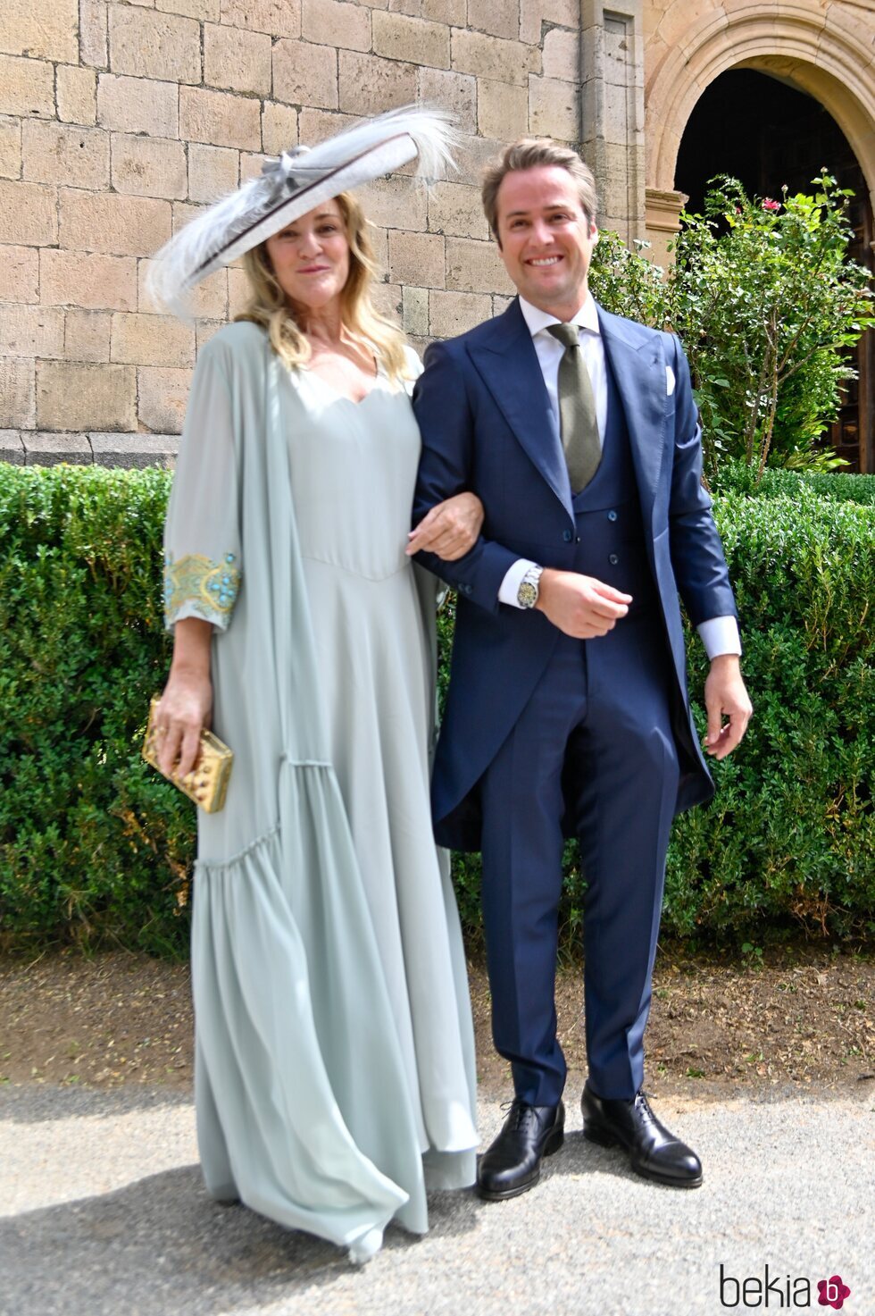 Cristina Huerta García en la boda de Lucía Pombo y Álvaro López Huerta