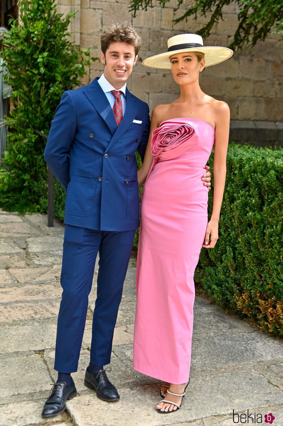 Teresa Andrés Gonzalvo e Ignacio Ayllón en la boda de Lucía Pombo y Álvaro López Huerta