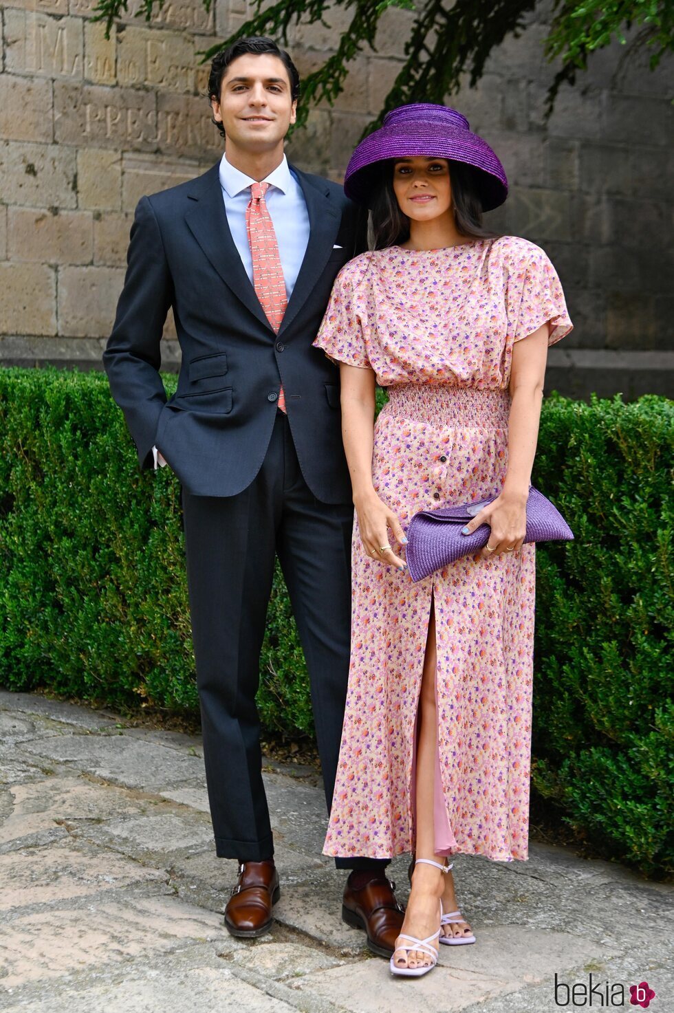 María García de Jaime y Tomás Páramo en la boda de Lucía Pombo y Álvaro López Huerta