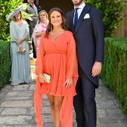 Marta Pombo y Luis Zamalloa en la boda de Lucía Pombo y Álvaro López Huerta