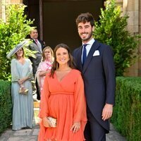 Marta Pombo y Luis Zamalloa en la boda de Lucía Pombo y Álvaro López Huerta