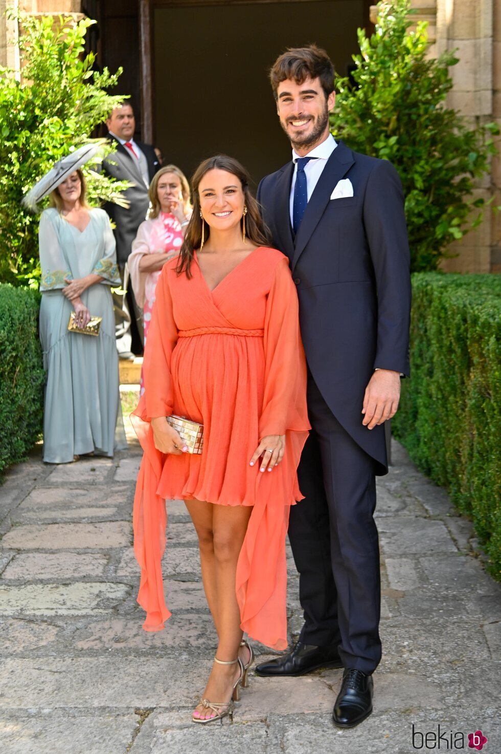 Marta Pombo y Luis Zamalloa en la boda de Lucía Pombo y Álvaro López Huerta