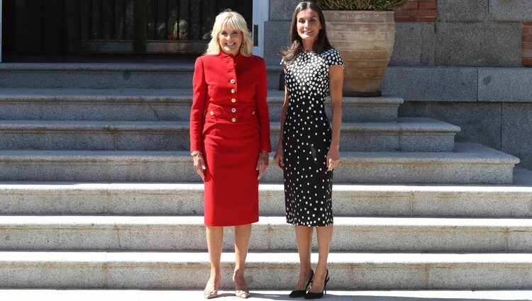 Jill Biden y la Reina Letizia en La Zarzuela para su encuentro