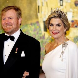 Guillermo Alejandro y Máxima de Holanda en la cena por su Visita de Estado a Austria