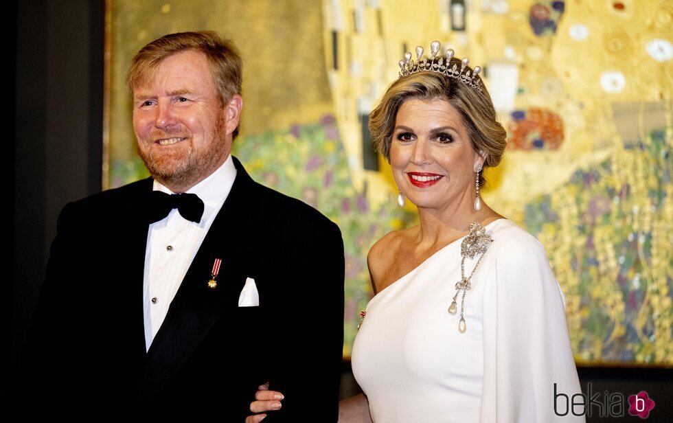 Guillermo Alejandro y Máxima de Holanda en la cena por su Visita de Estado a Austria