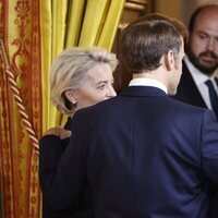 Ursula von der Leyen, Emmanuel Macon y António Costa en la cena por la Cumbre de la OTAN en Madrid