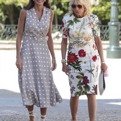 La Reina Letizia y Jill Biden en su visita al Palacio de la Granja por la Cumbre de la OTAN