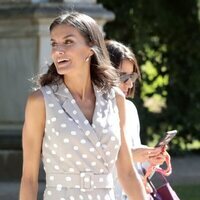 La Reina Letizia en su visita al Palacio de la Granja por la Cumbre de la OTAN