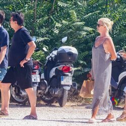 Miguel Bernardeau, Miguel Ángel Bernardeau, Ana Duato y Aitana Ocaña durante sus vacaciones en Ibiza