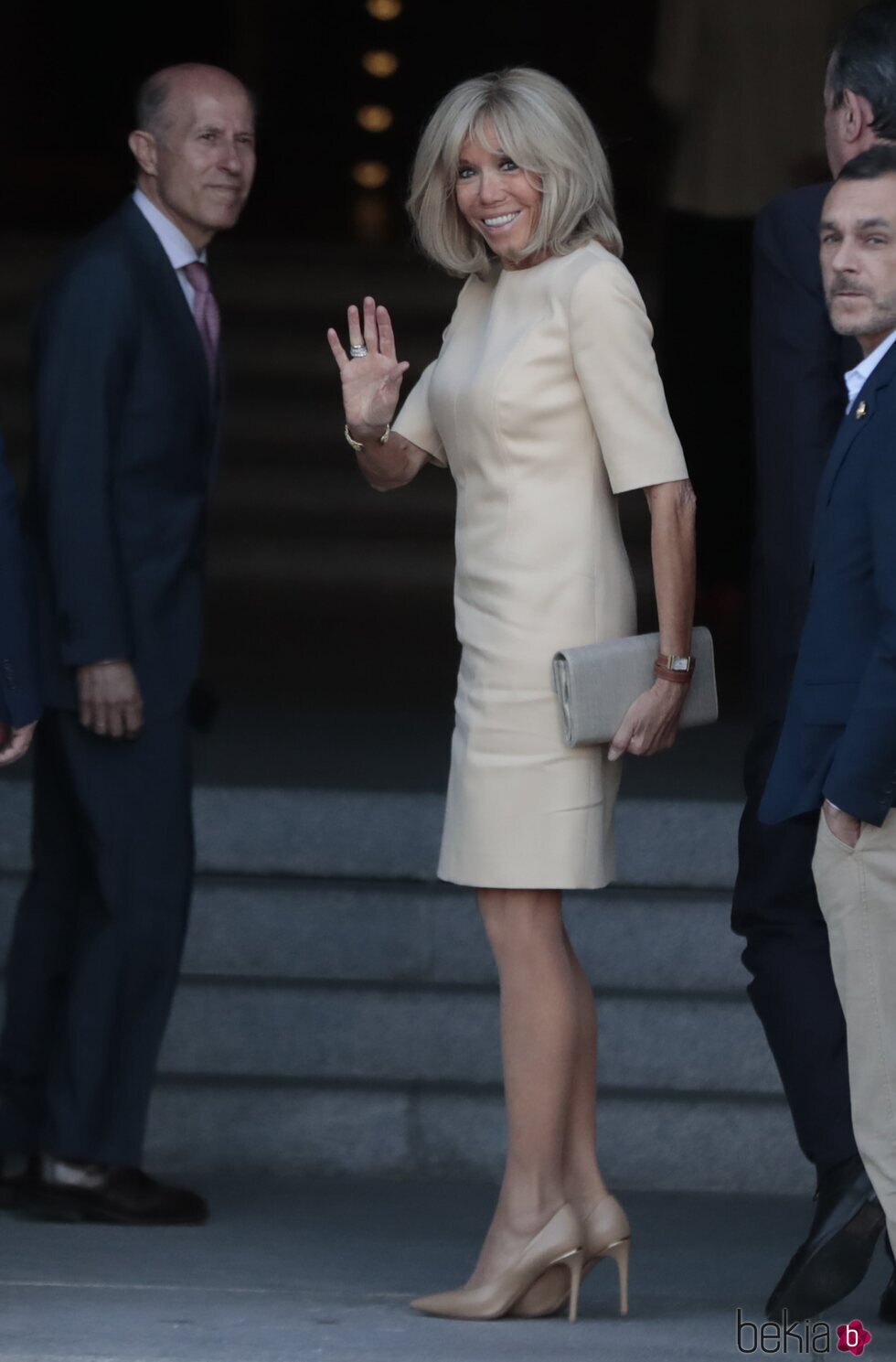 Brigitte Macron en una visita al Teatro Real por la Cumbre de la OTAN en Madrid