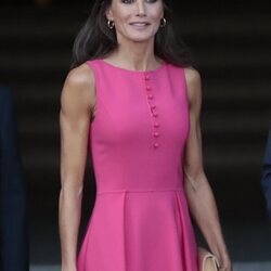 La Reina Letizia en una visita al Teatro Real por la Cumbre de la OTAN en Madrid