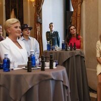 La Reina Letizia, Brigitte Macron y otras acompañantes en una cata de aceite en el Teatro Real por la Cumbre de la OTAN en Madrid