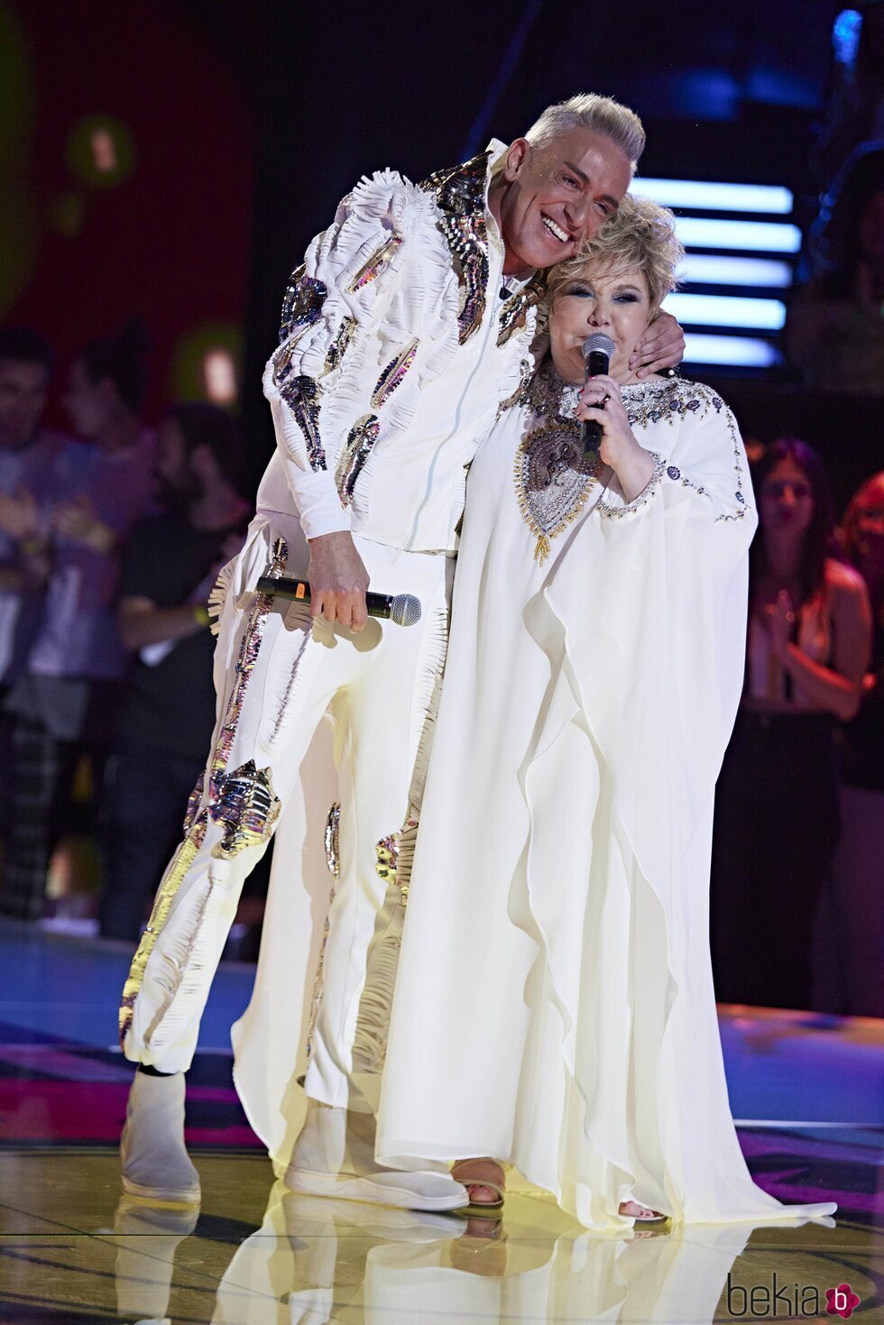 Kiko Hernández y Karina en el segundo concierto del 'Sálvame Mediafest'