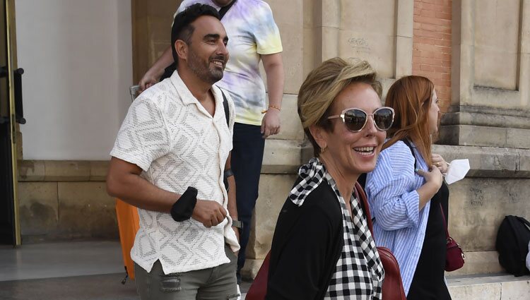 Rocío Carrasco y Fidel Albiac antes de la inauguración del Museo Rocío Jurado