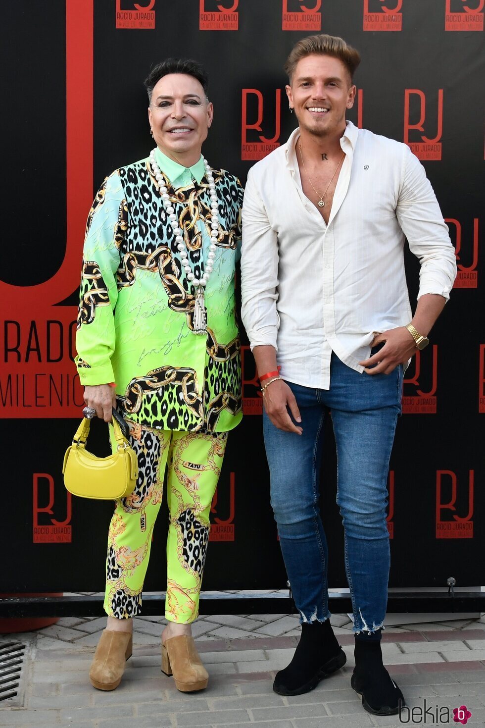 El Maestro Joao y su pareja en la inauguración del museo Rocío Jurado en Chipiona