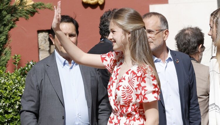 La Princesa Leonor con heridas en la mano en el Museo Dalí de Figueres