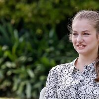 La Princesa Leonor sonriendo en un taller de codificación impartido por Hadi Partovi en Barcelona