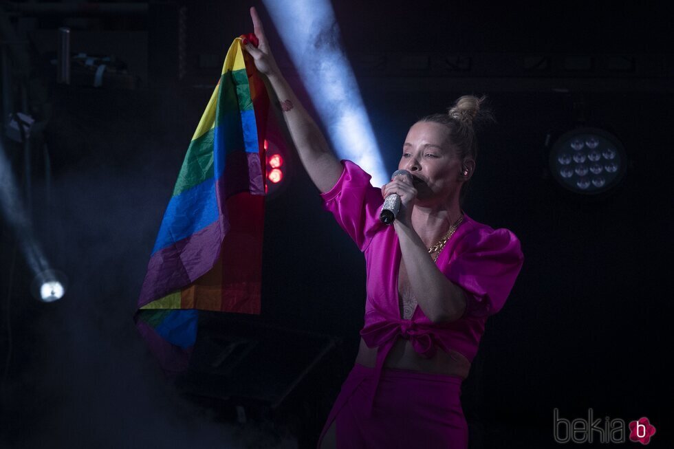 Soraya Arnelas en la celebración del Orgullo LGTBIQ+