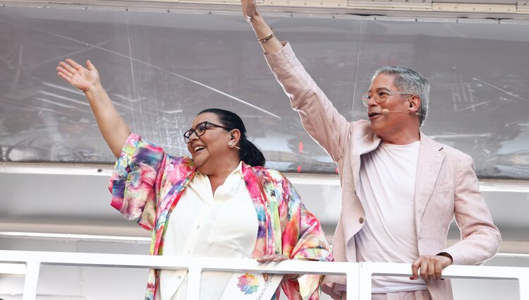 María del Monte y Boris Izaguirre en las fiestas del Orgullo LGTBIQ+ 2022 en Madrid