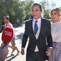 Julio José Iglesias y Susana Uribarri en la boda de Álvaro Castillejo y Cristina Fernández