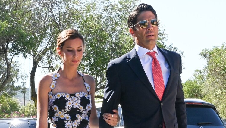 Ana Boyer y Fernando Verdasco en la boda de Álvaro Castillejo y Cristina Fernández