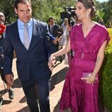 Luis Alfonso de Borbón y Margarita Vargas en la boda de Álvaro Castillejo y Cristina Fernández