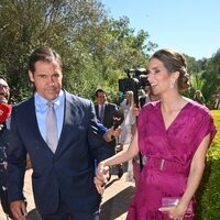 Luis Alfonso de Borbón y Margarita Vargas en la boda de Álvaro Castillejo y Cristina Fernández