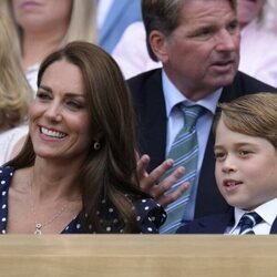 Kate Middleton y el Príncipe George en la final de Wimbledon 2022